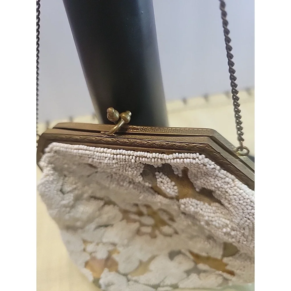 Vintage Longchamps France Beaded‎ Purse